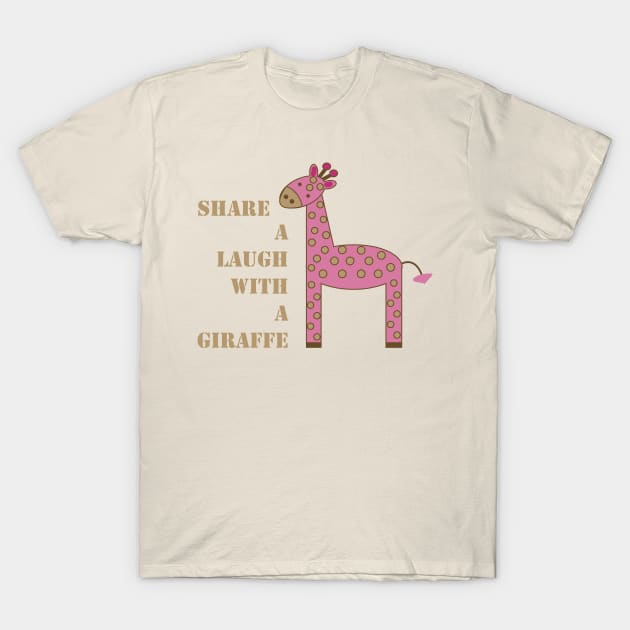 Abigail's Safari Giraffe Lispe T-Shirt by Lispe